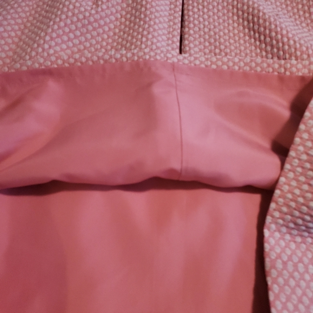 NWT Ann Taylor LOFT PINK & OFF WHITE POLKA DOT SKIRT SIZE 12P, Retail $59.50 - Picture 5 of 7